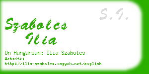 szabolcs ilia business card